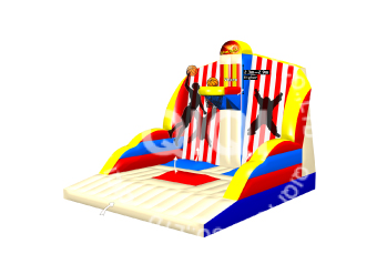 Basketball and velcro wall sport game
